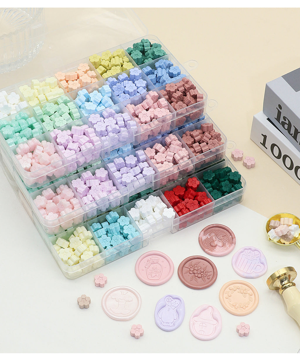 Sakura Panorama: 24-Color Ultimate Wax Seal Beads Kit