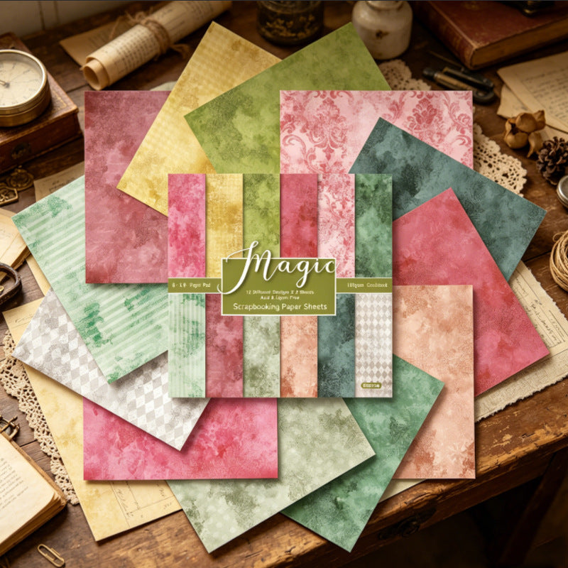 6 inch Palace Shimmer Scrapbook Paper Pad SKP511A