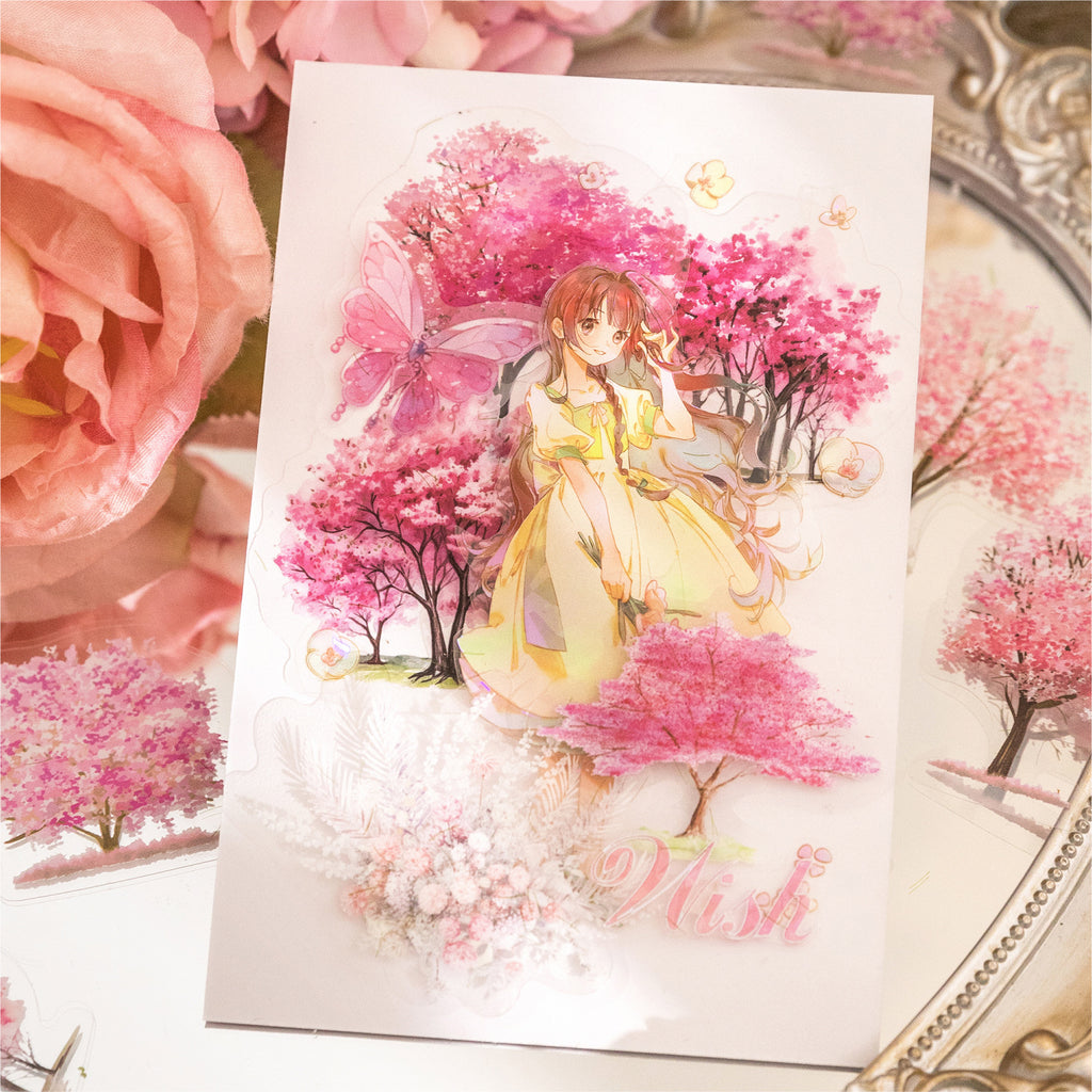 30 Pcs PET Tree Stickers SMZRCS