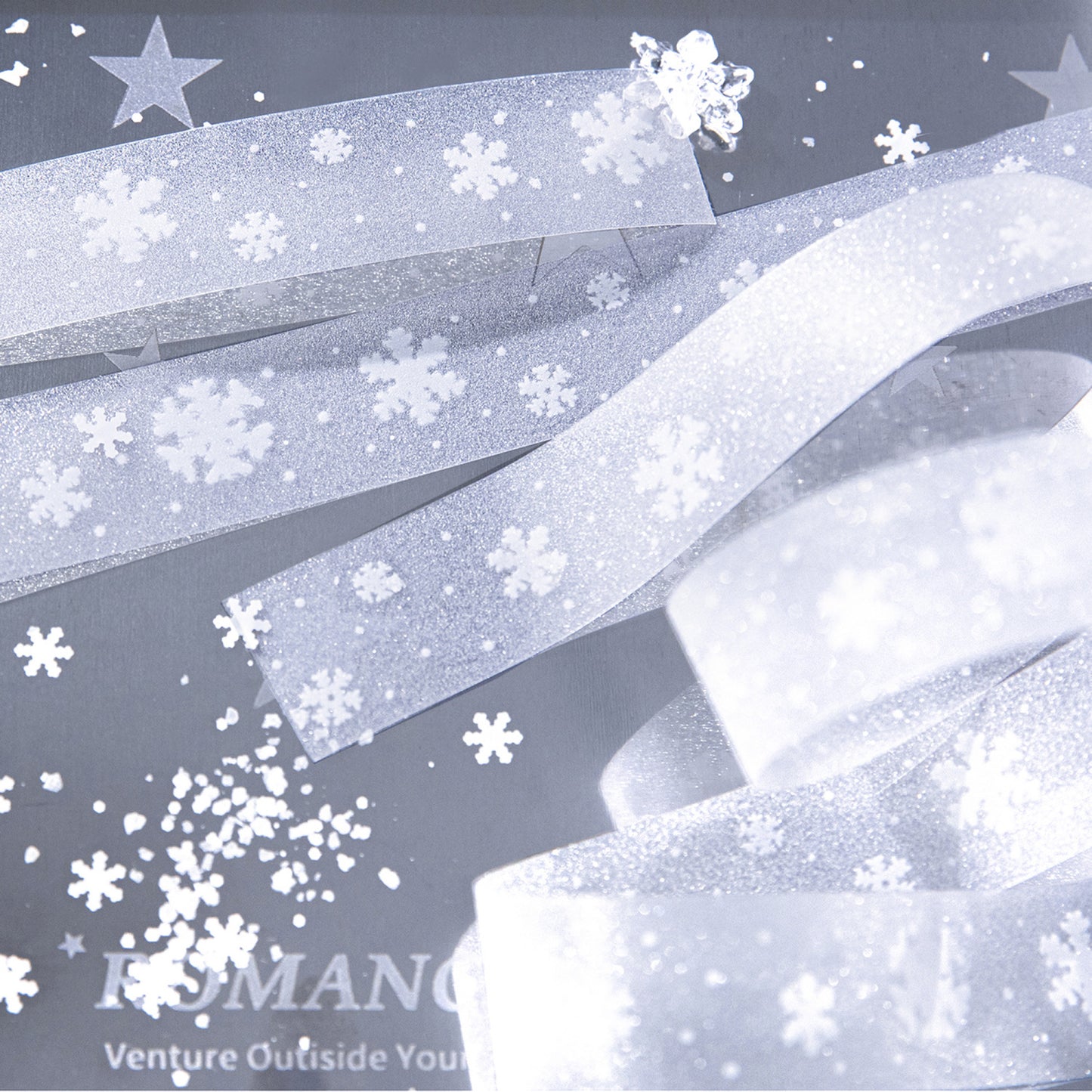 1 Roll Snowflake Firework PET Tape BZMJ