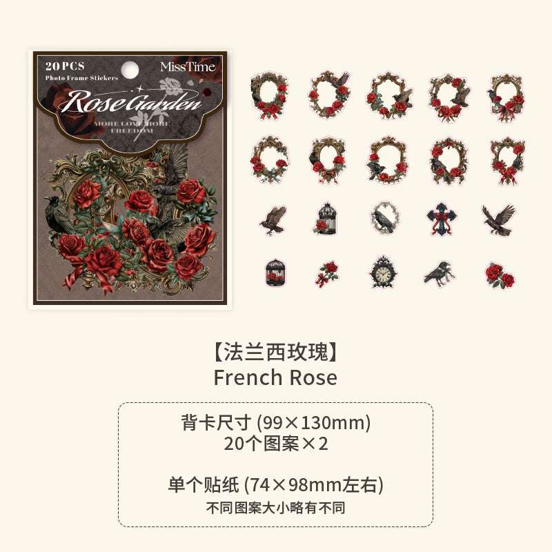 40 Pcs Vintage Collage Stickers YWHDMM