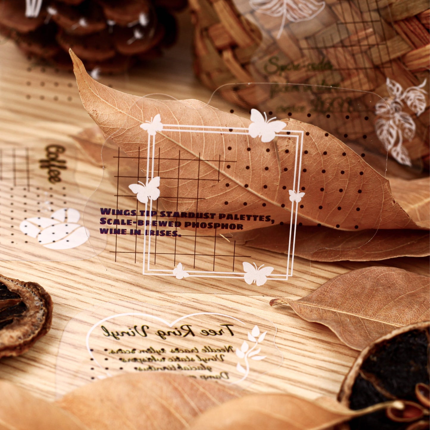 20 Pcs Creative Collage PET Stickers BYXZ