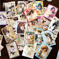 40 Pcs Vintage Post Stamp Washi Stickers YJLX