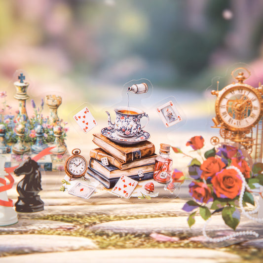 100 Pcs Poker Themed PET Stickers ALSSJ