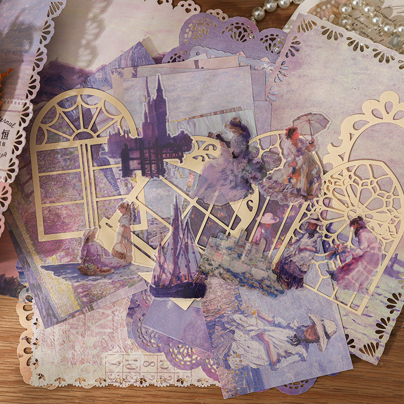 50 Pcs Fantasy Junk Journal Supplies Kit ZQYH