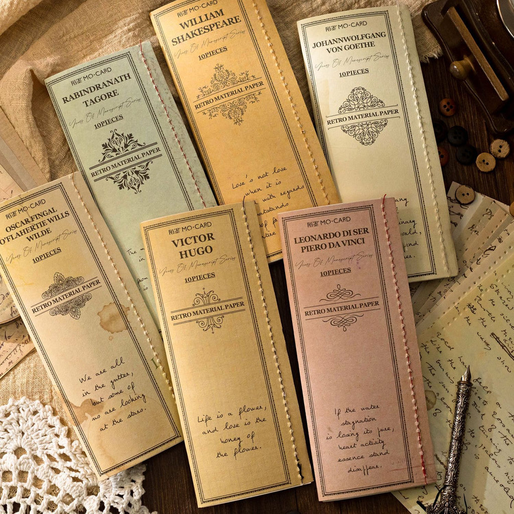 10 Pcs Vintage Junk Journal Paper SYSG