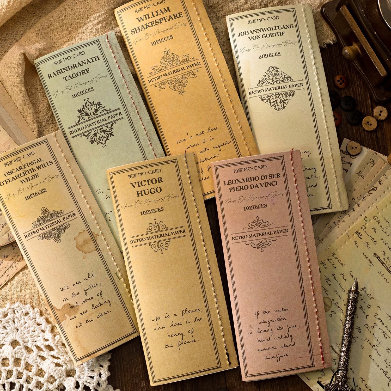 10 Pcs Vintage Junk Journal Paper SYSG