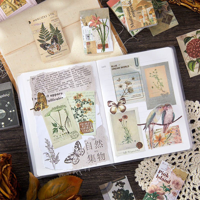 50 Pcs Washi Stickers Book JMSG
