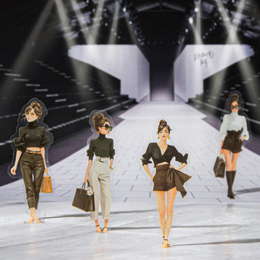 20 Pcs Urban Girl PET Stickers ANSSRJ