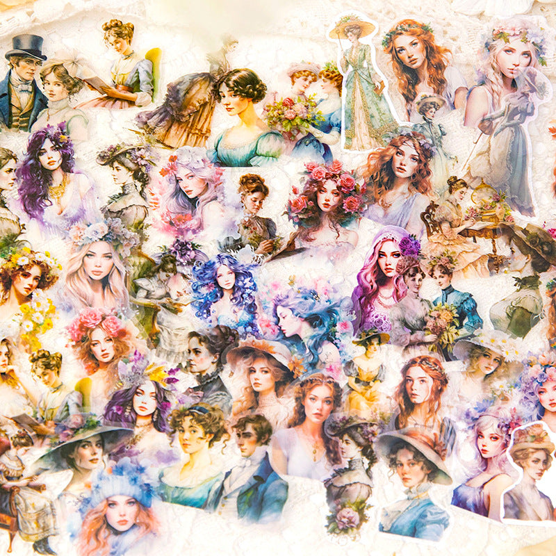 420 Pcs Vintage People Stickers MMSG