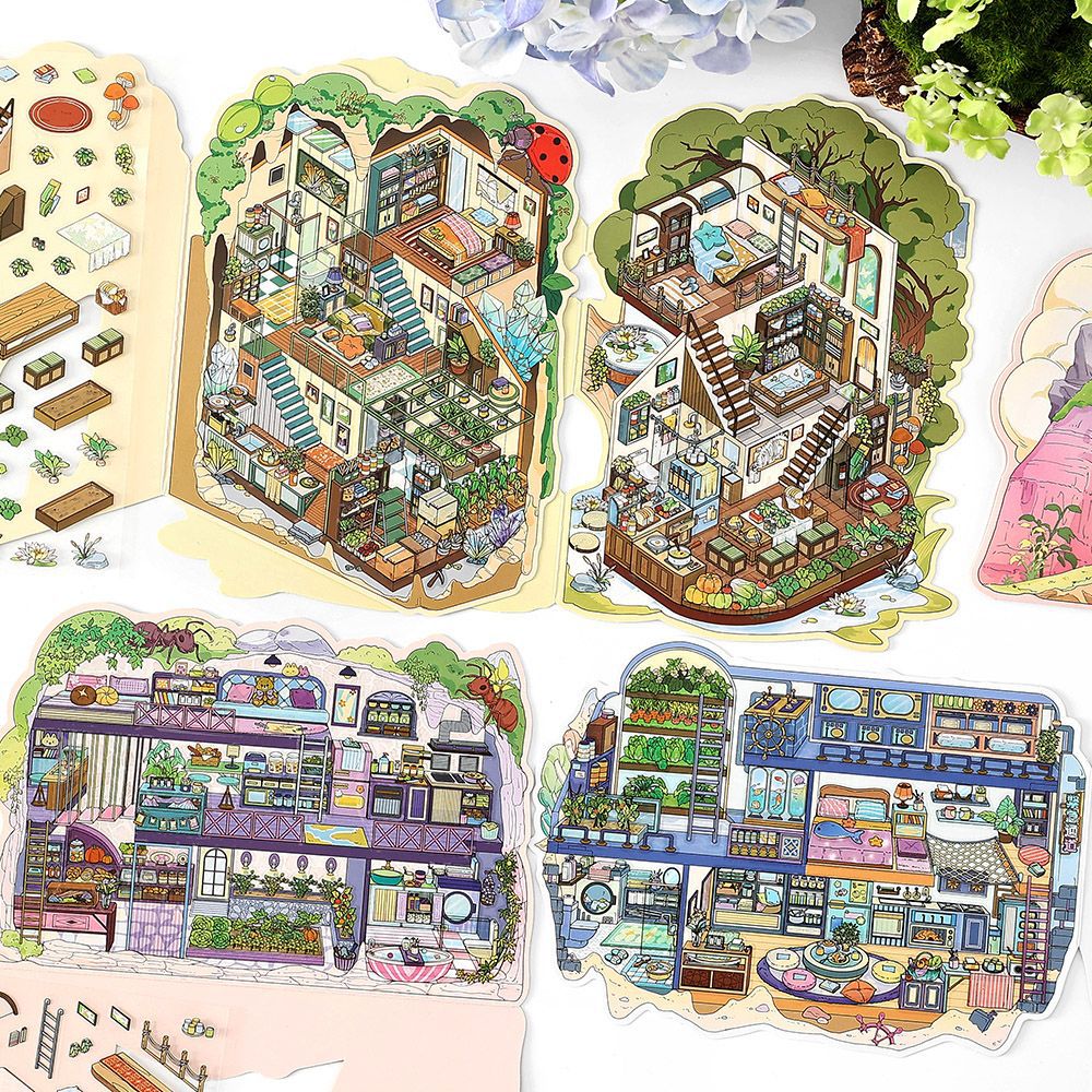 3D Shop Scene Diy Stickers Kit JRYYZ