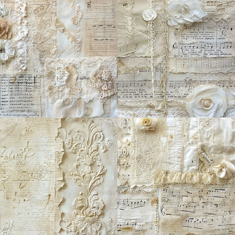 6 inch Embossed Lace Scrapbook Paper Pad SKP531