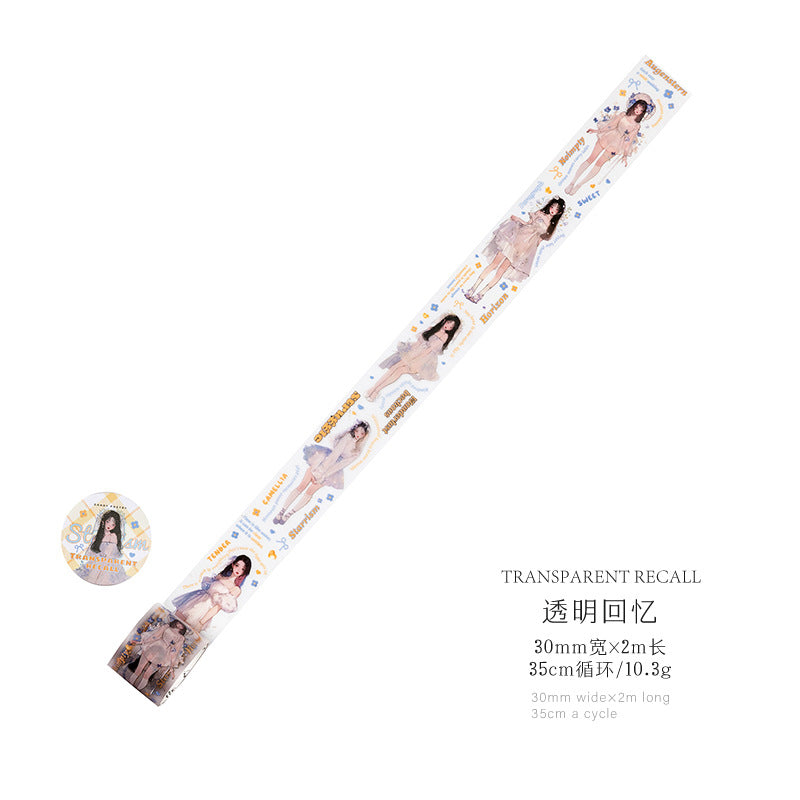 1 Roll Fashion Girl PET Tape XDSK