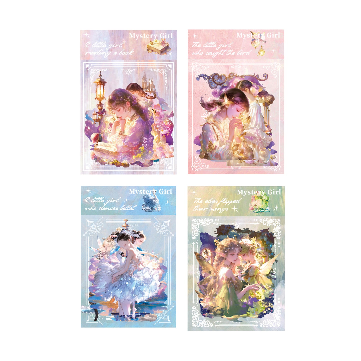 8 Pcs Fantasy PET Stickers MJSN