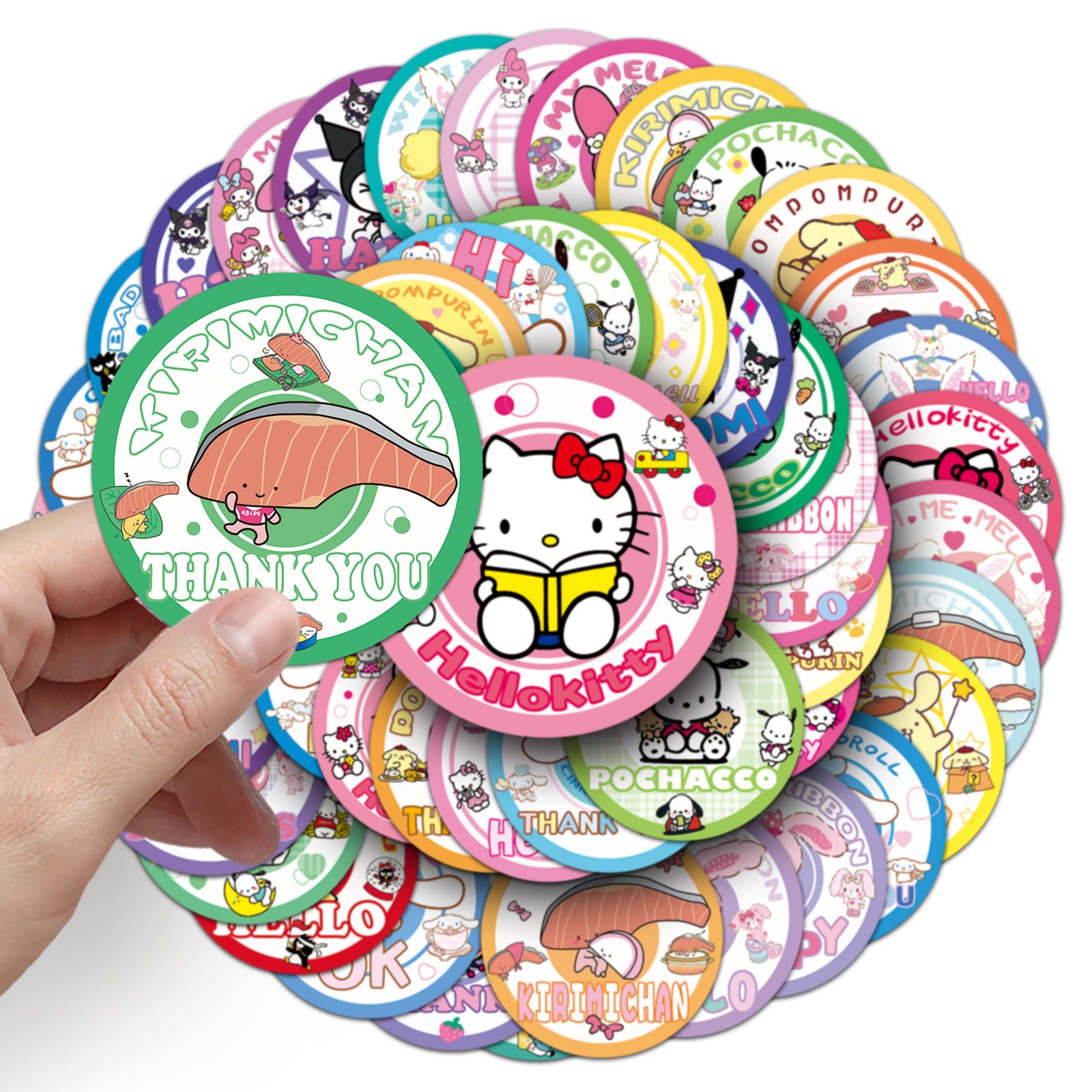 50Pcs Kawaii Waterproof Vinyl Stickers SRO136