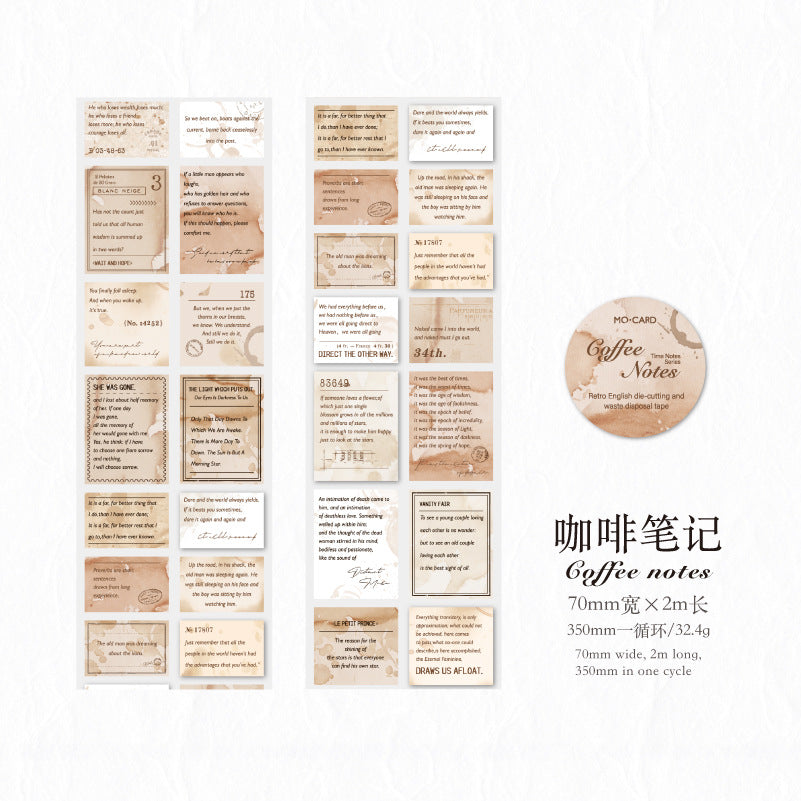 1 Roll Quote Sentence Stickers Tape SYBJ