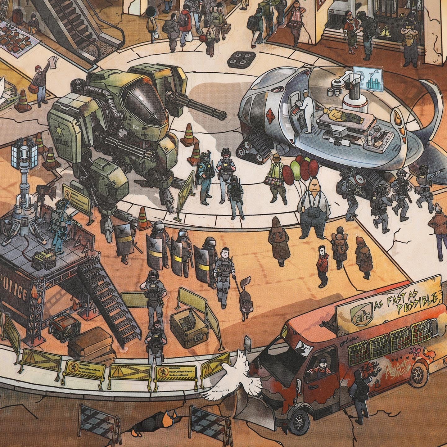 3D Cyber Scene DIY Stickers Kit HXSB