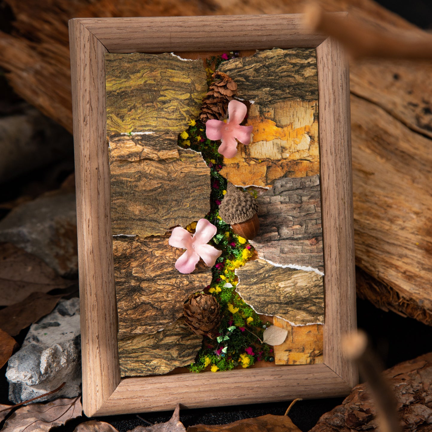 20 Sheets Tree Bark Texture Journal Paper SWYJ