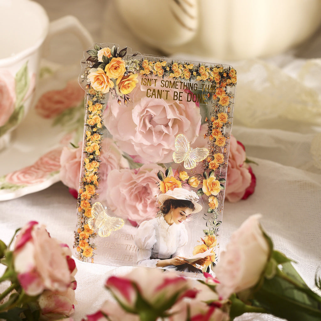 1 Roll Die-cut Flowers PET Tape HHLM