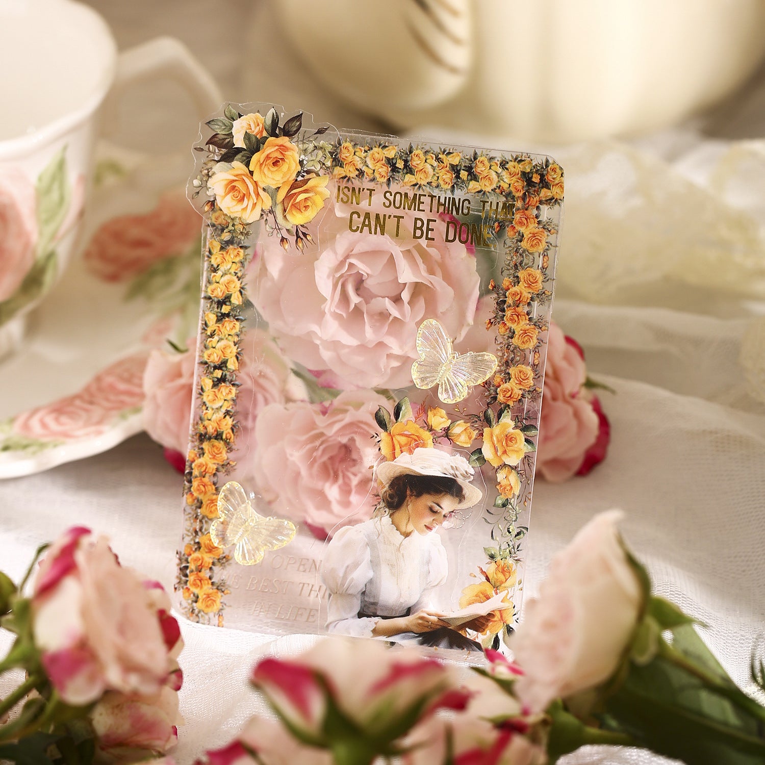 1 Roll Die-cut Flowers PET Tape HHLM