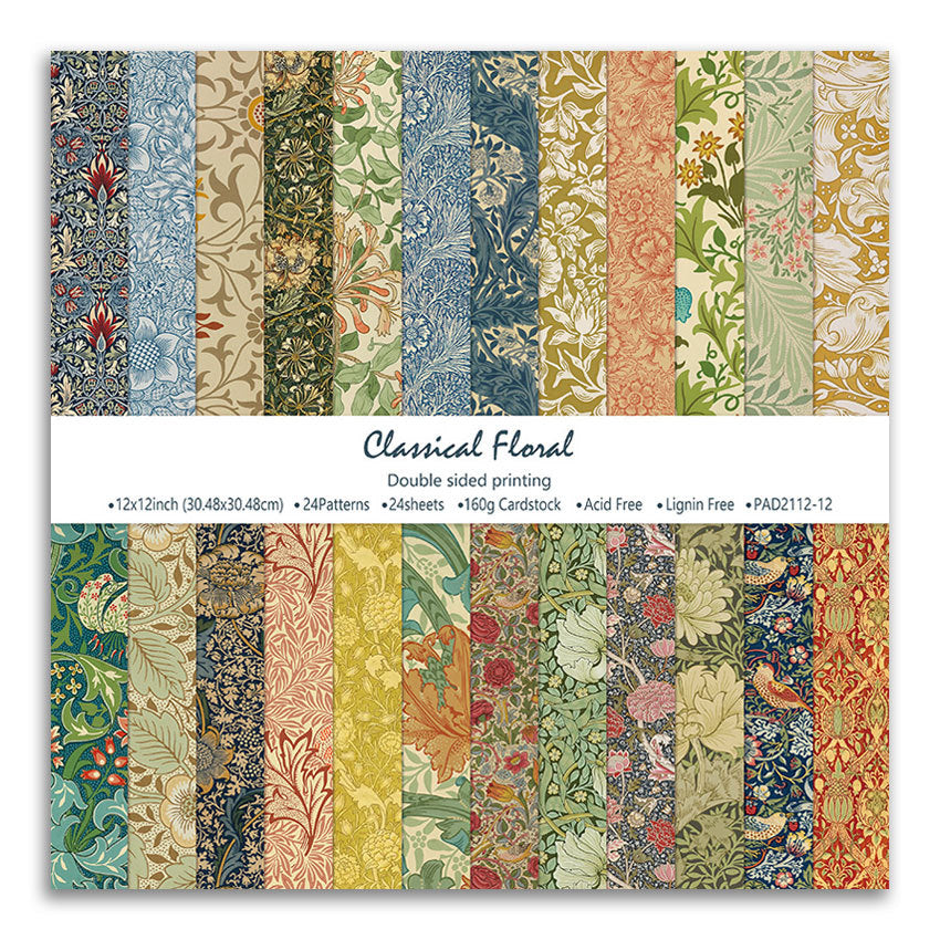 12 inch Scrapbook Paper Pad JYY112