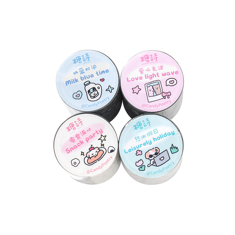 1 Roll Cute PET Stickers Tape KAZX