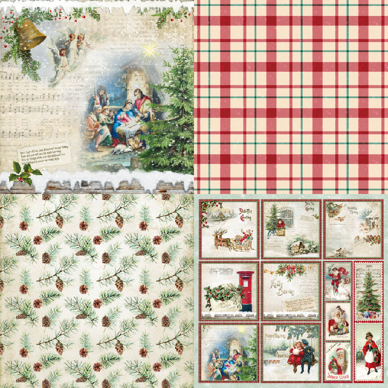 6 inch Winter Holiday Scrapbook Paper Pad SKP315