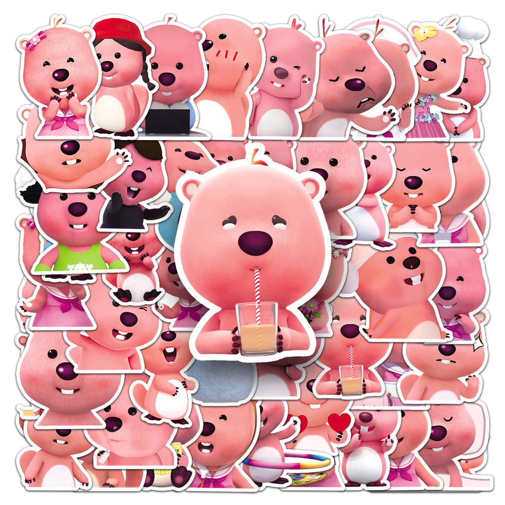 50 Pcs Vinyl Beaver Stickers OPY973