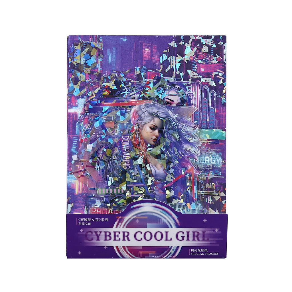 12 Pcs Cyberpunk PET Stickers SBKNH