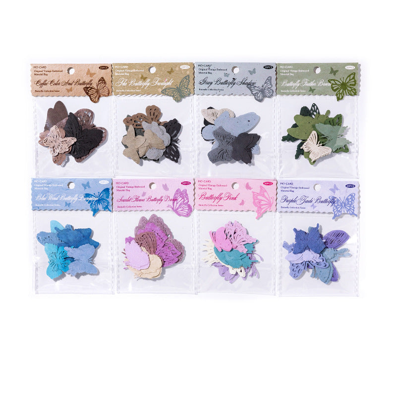 30 Pcs Hollow Cutout Paper Butterfly HDSWJ