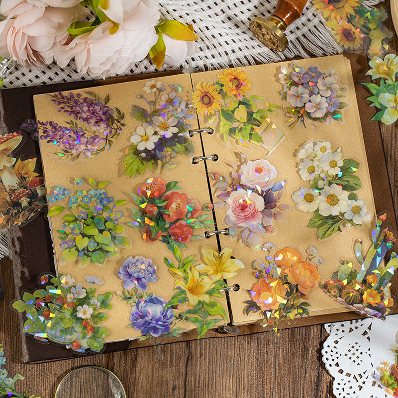 20 Pcs Botanical Plant PET Stickers ZWYX