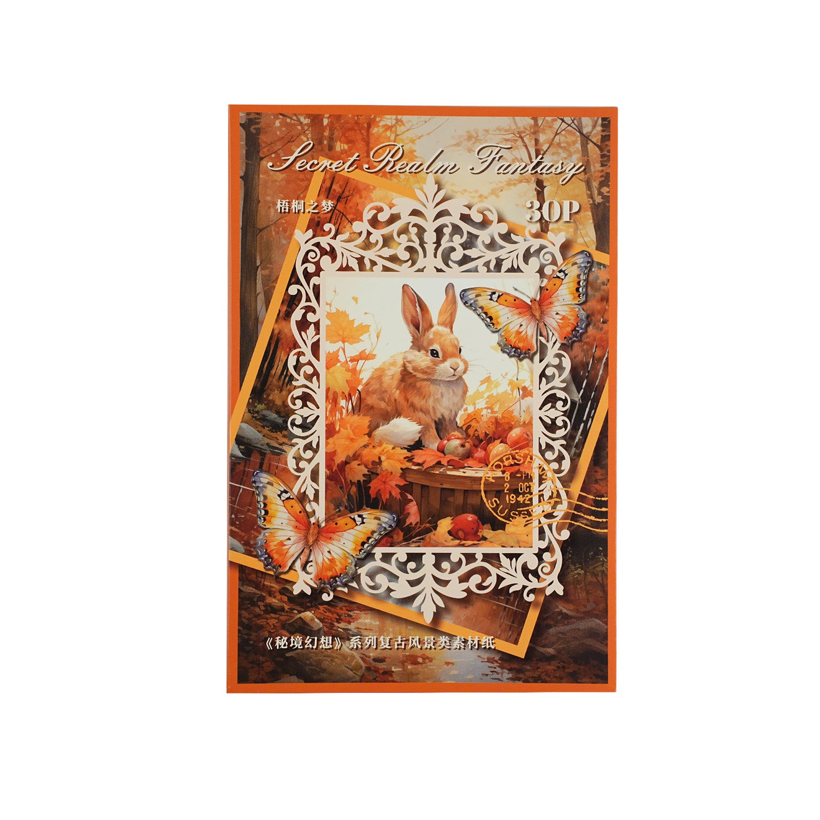 30 Pcs Vintage Landscape Scrapbook Paper MJHX