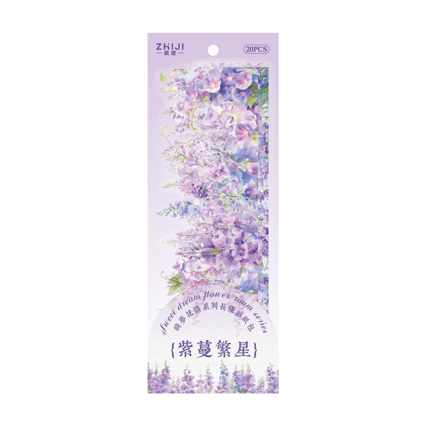 10 Pcs Flower Vine PET Stickers QMHJ