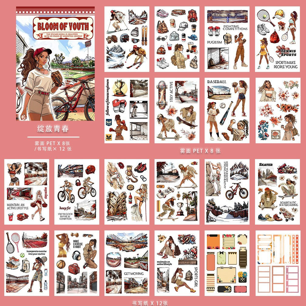 A5 Mixed Material Sticker Book TZH156