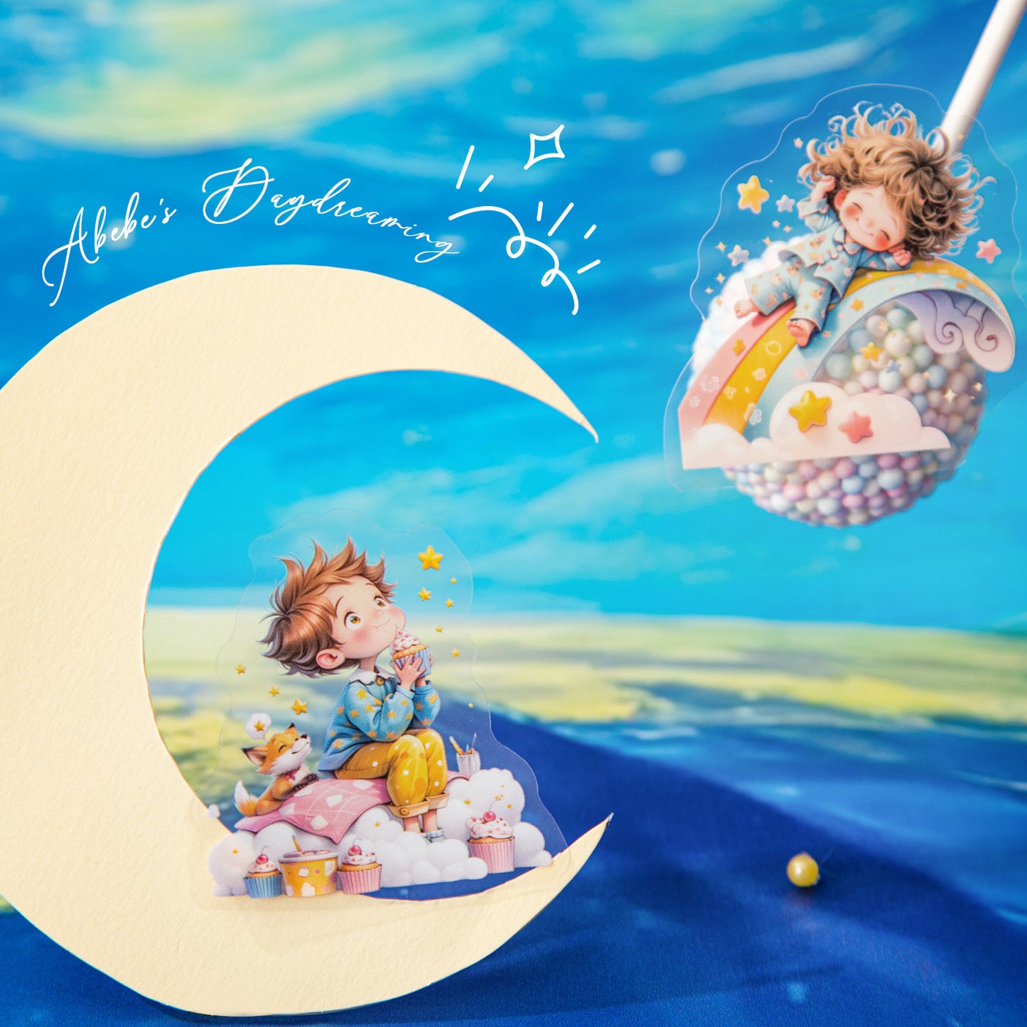 20 Pcs Fantasy Kids PET Stickers BRMY