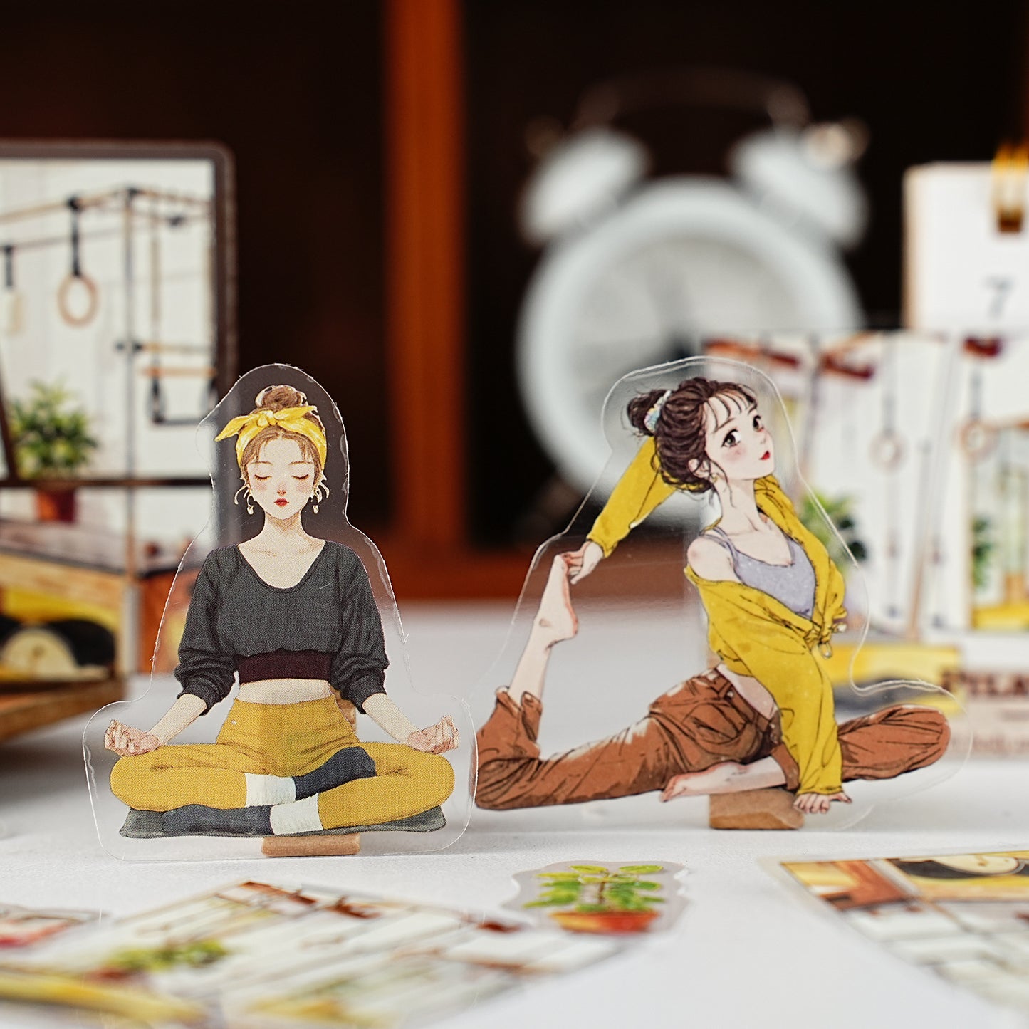 30 Pcs Sporty Girl PET Stickers SNYD