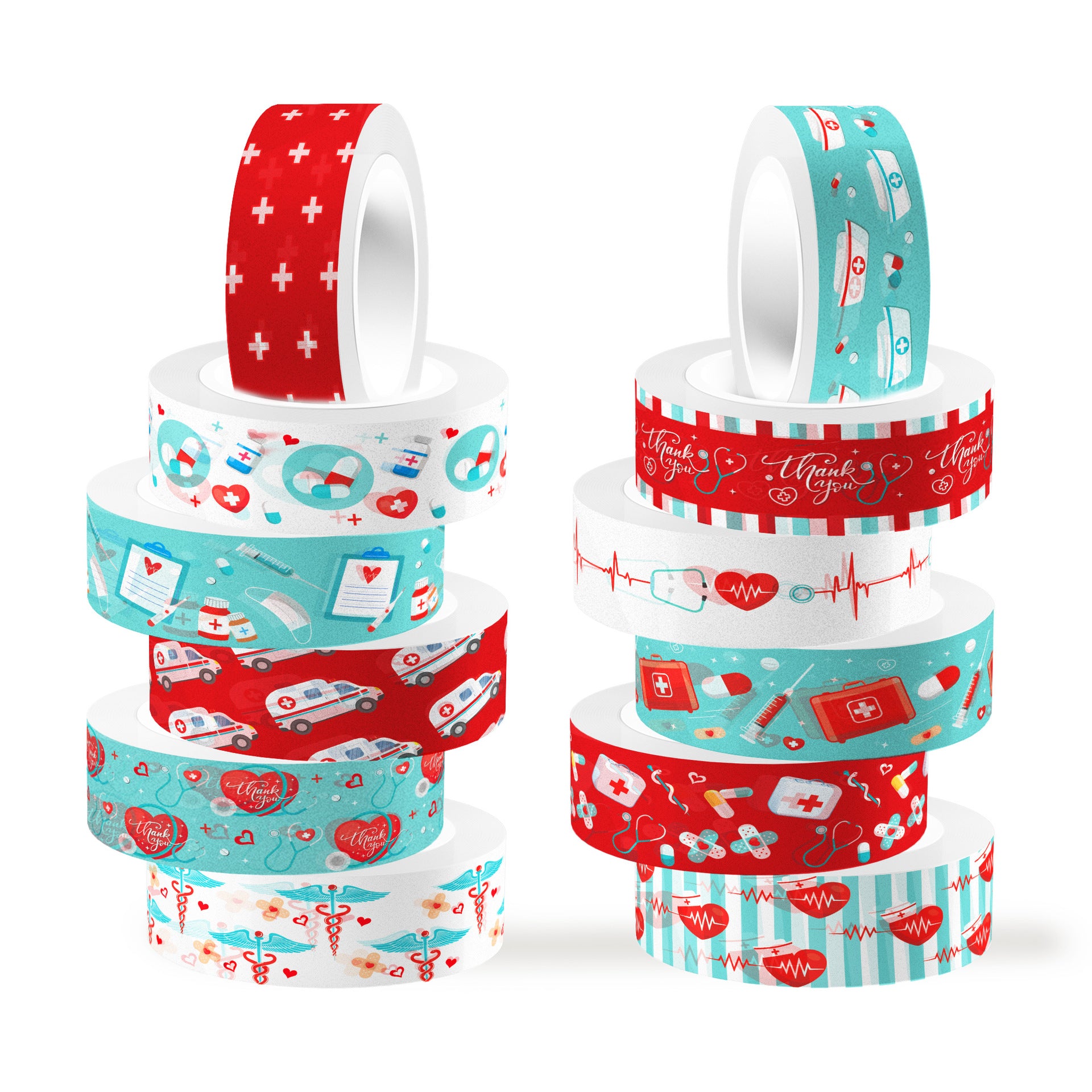 12 Roll Washi Tape Set ZH051