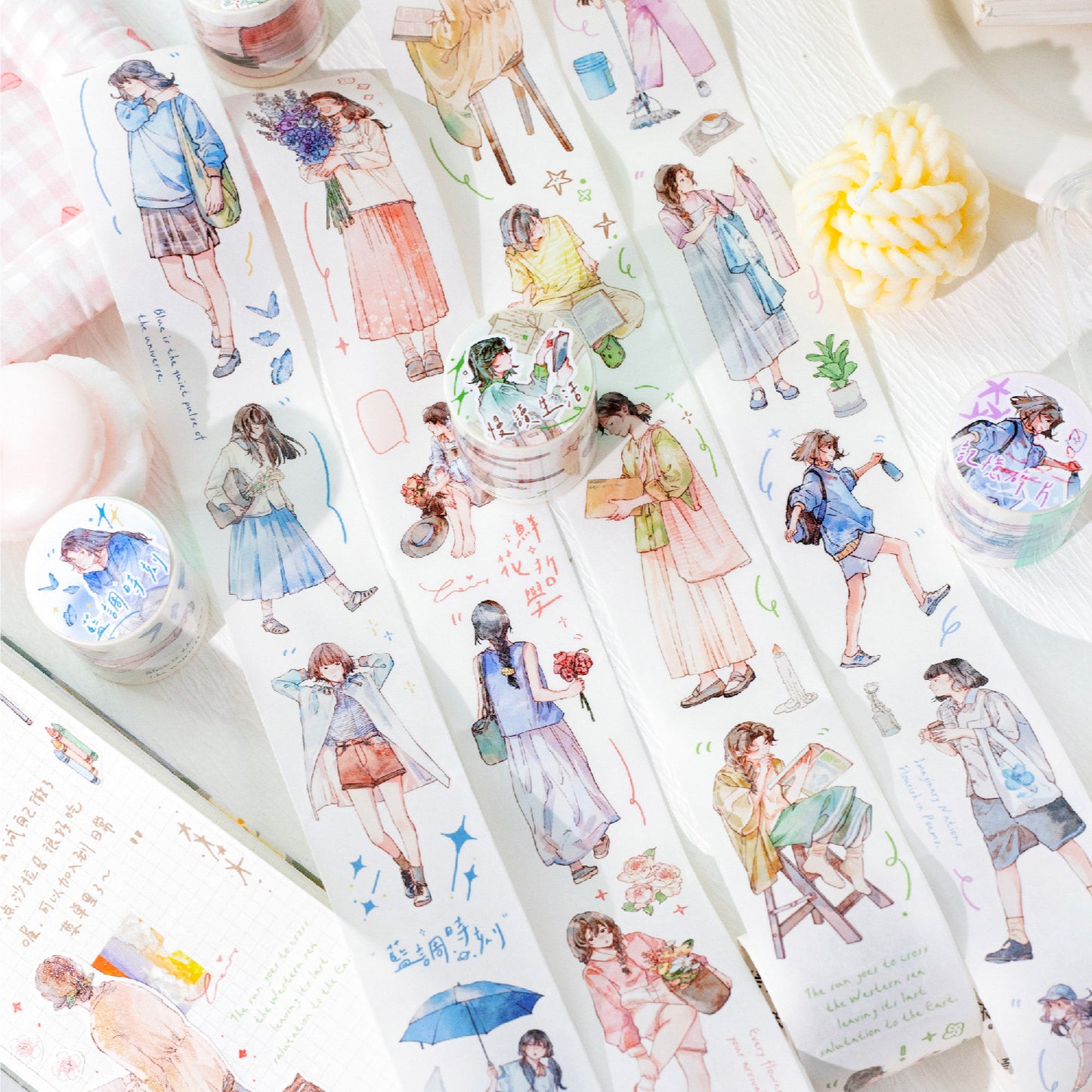 1 Roll Girl Daily Washi Tape SHZQ