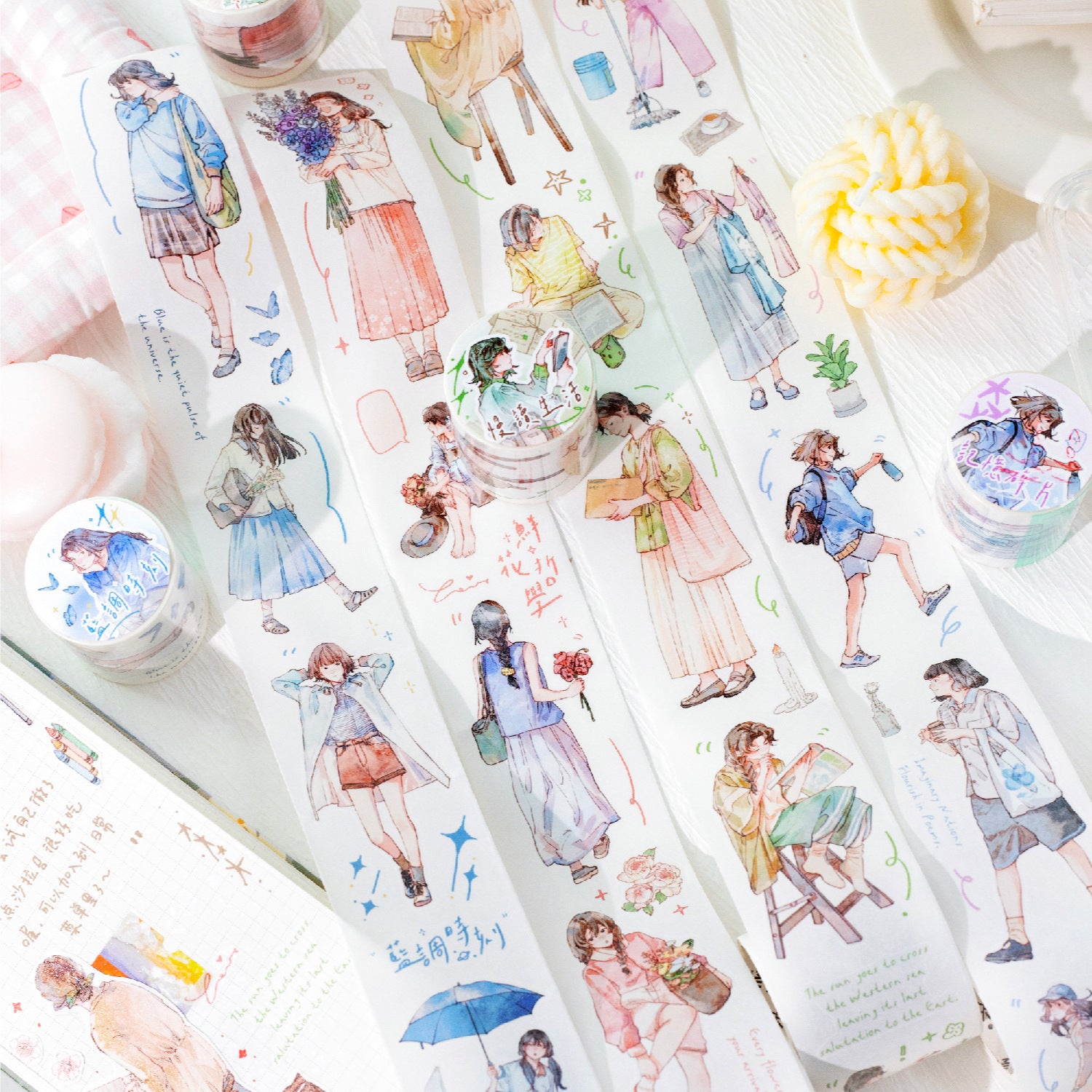 1 Roll Girl Daily Washi Tape SHZQ