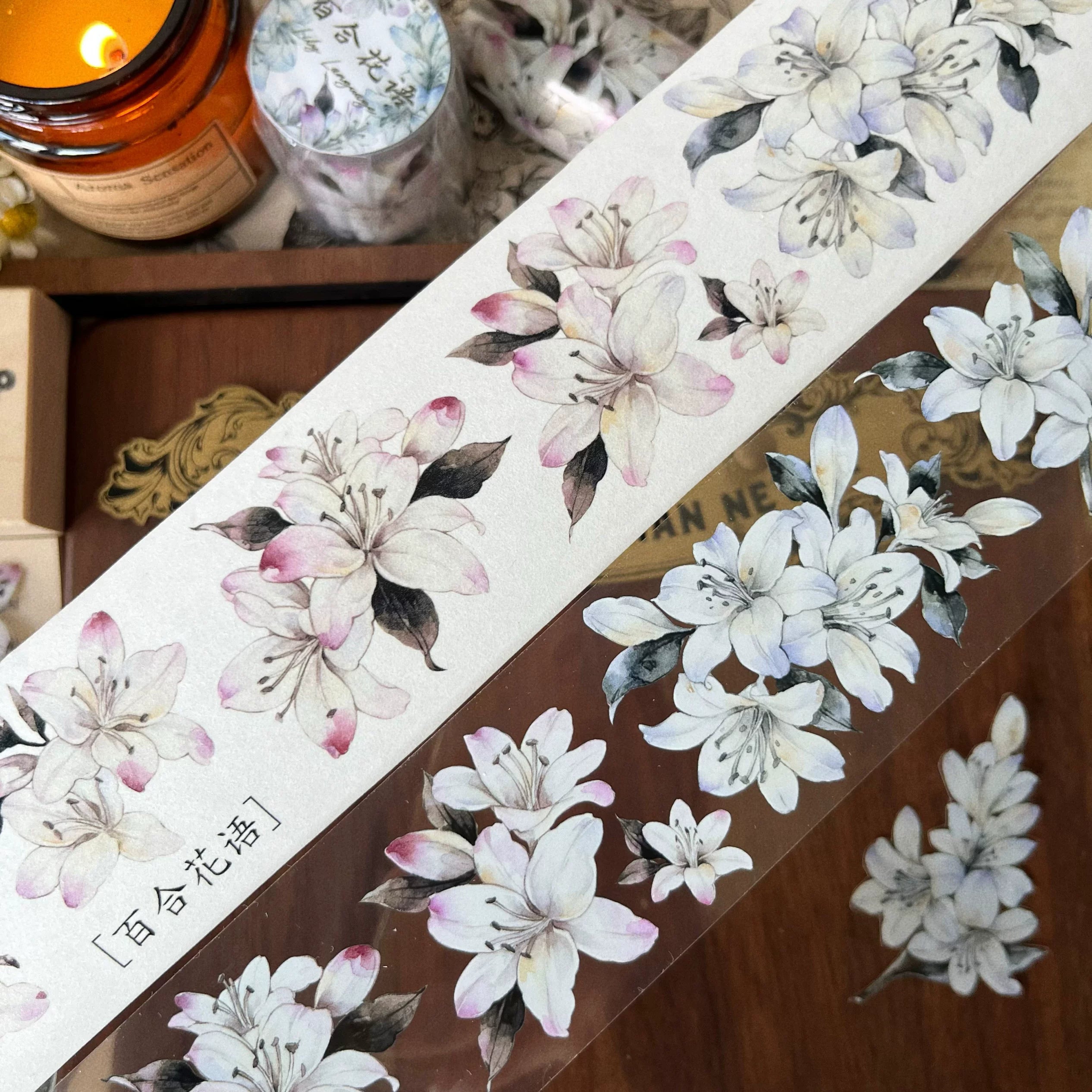 Floral Decorative Tape Rolls- Lily Language