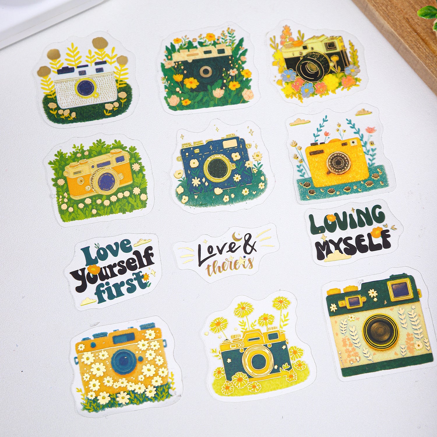 30 Pcs Cartoon Drawing PET Stickers JQSK