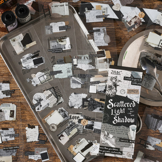 15 Sheets Vintage Collage Stickers Book JMSZ