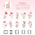 30 Pcs Flower and Frame PET Stickers HYSJ