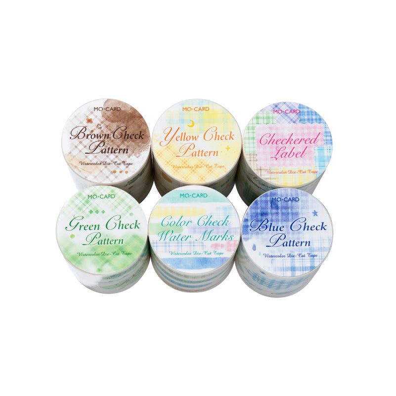 1 Roll Watercolor Grid Washi Tape CSGWP