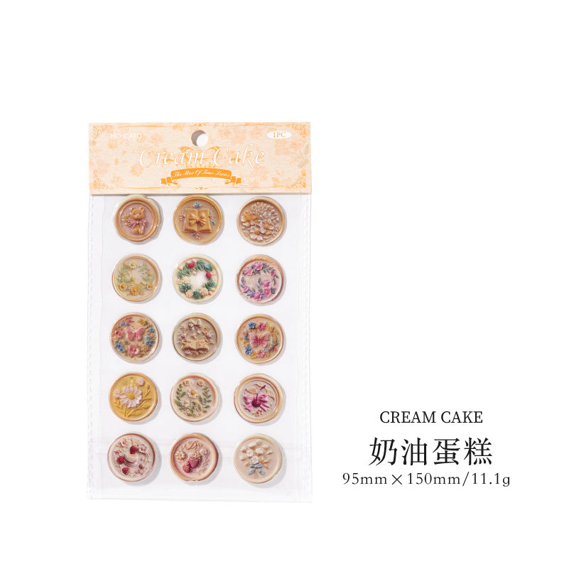 1 Sheets Wax Seal PET Stickers SGXZ