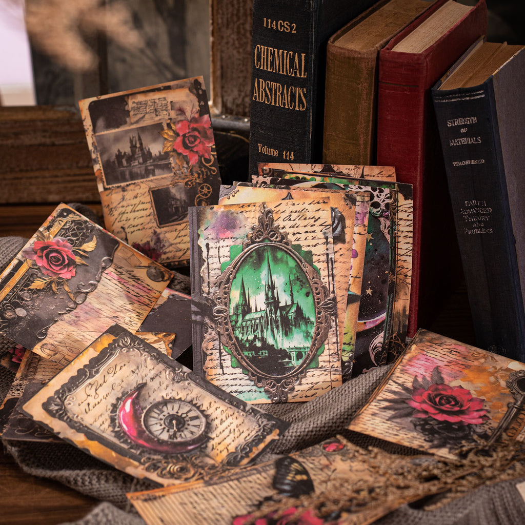 30 Pcs Gothic Vintage Scrapbook Paper AYPZ