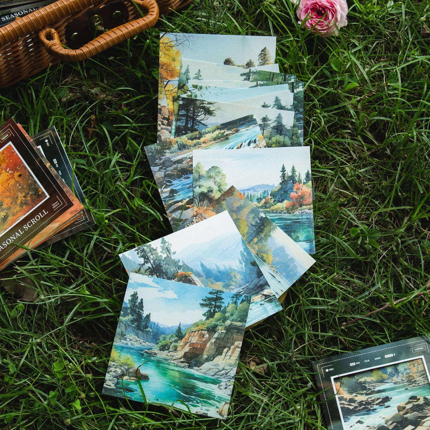 30 Pcs Nature Landscape Scrapbook Paper JJHJ