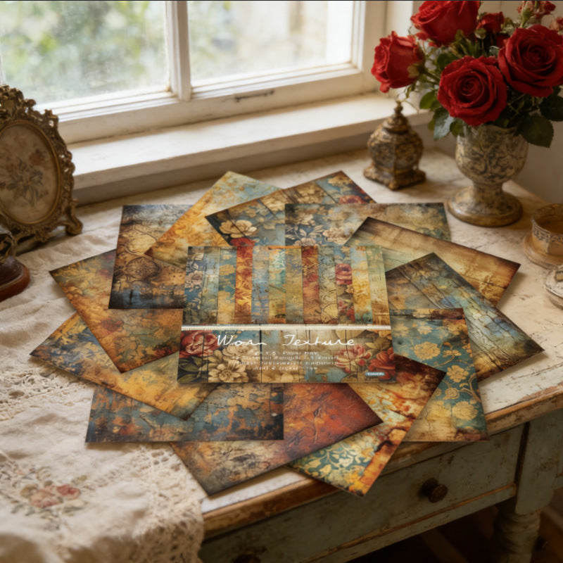6 inch Vintage Floral Scrapbook Paper Pad SKP414