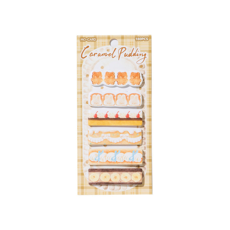 Crème Caramel Pudding Dessert Shaped Sticky Notes