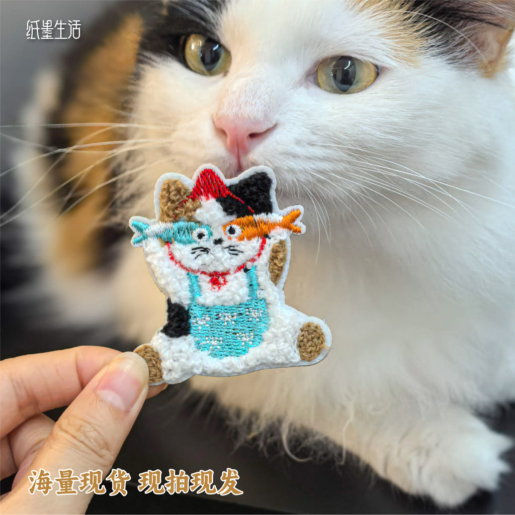 Cute Animals Embroidered Stickers MYXL